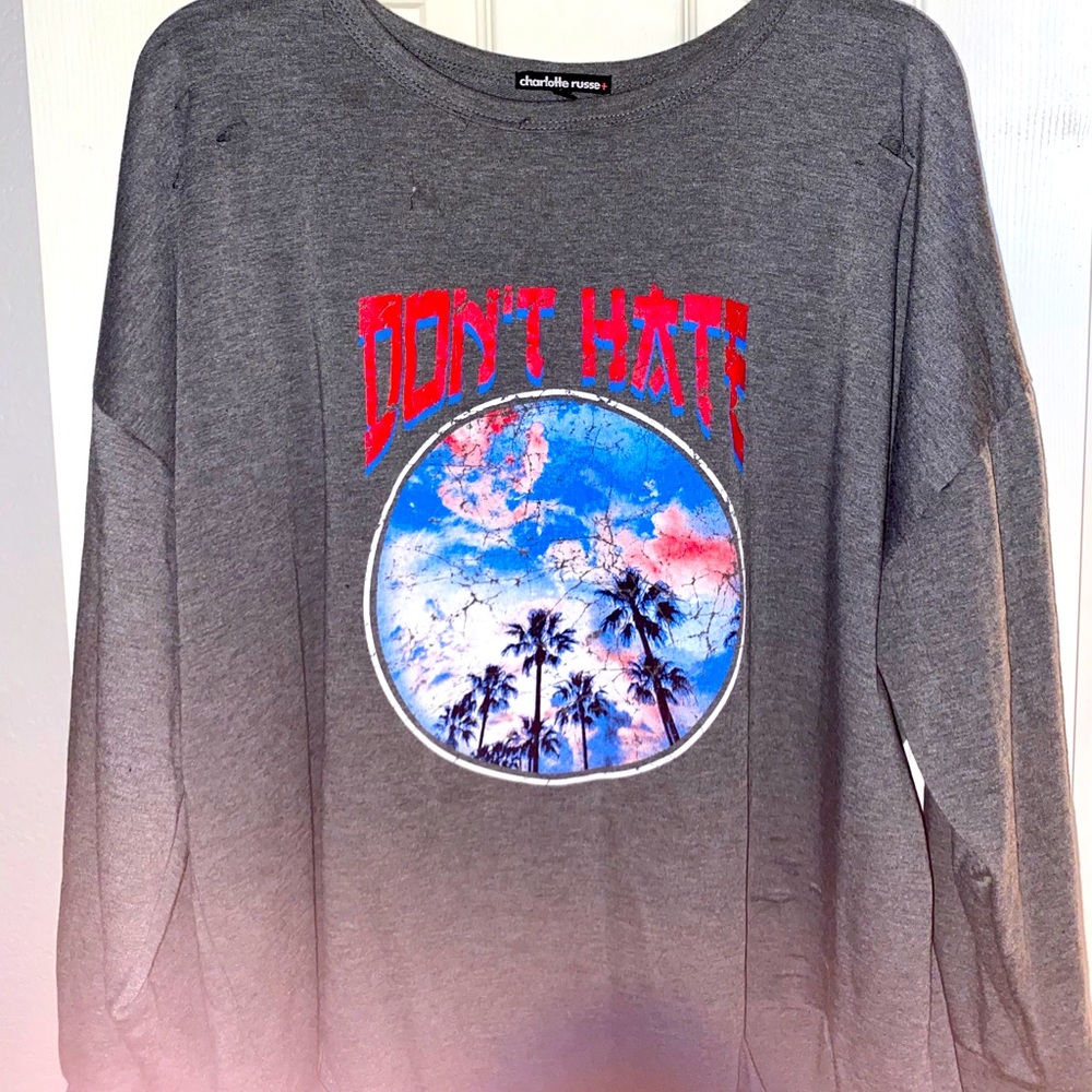 CHAROLETTE RUSSE- Plus Long sleeve shirt